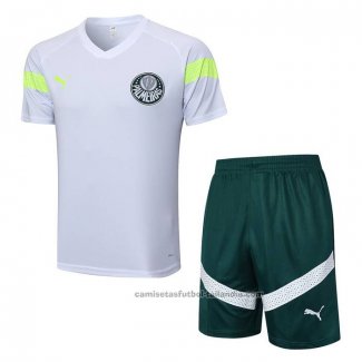 Chandal del Palmeiras Manga Corta 23/24 Blanco - Pantalon Corto