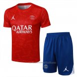 Chandal del Paris Saint-Germain Jordan Manga Corta 24/25 Rojo - Pantalon Corto