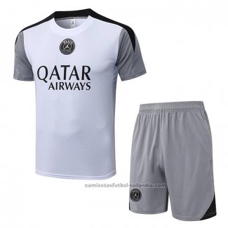 Chandal del Paris Saint-Germain Manga Corta 26/27 Blanco - Pantalon Corto