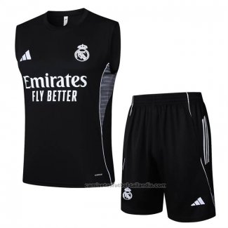Chandal del Real Madrid Sin Mangas 25/26 Negro