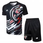 Chandal del Sao Paulo Manga Corta 25/26 Negro - Pantalon Corto