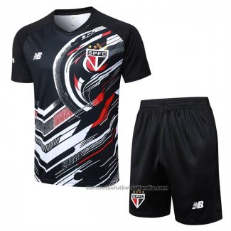Chandal del Sao Paulo Manga Corta 25/26 Negro - Pantalon Corto