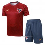 Chandal del Sao Paulo Manga Corta 25/26 Rojo - Pantalon Corto