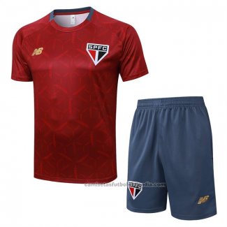 Chandal del Sao Paulo Manga Corta 25/26 Rojo - Pantalon Corto