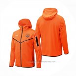 Chaqueta con Capucha del Barcelona 22/23 Naranja