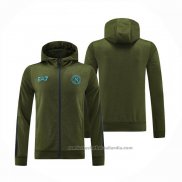Chaqueta con Capucha del Napoli 24/25 Verde