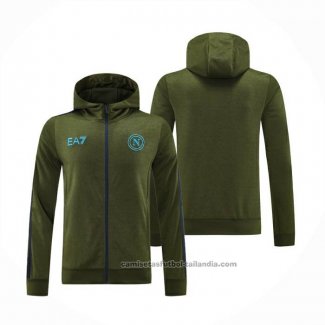 Chaqueta con Capucha del Napoli 24/25 Verde