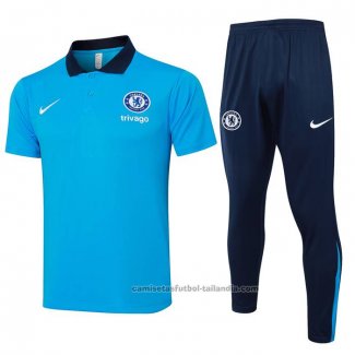 Conjunto Polo del Chelsea 24/25 Azul