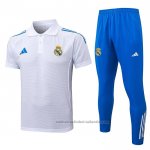 Conjunto Polo del Real Madrid 25/26 Blanco Azul