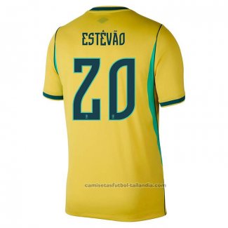 Camiseta Brasil Jugador Estevao 1ª 2026