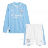 Camiseta Manchester City 1ª Manga Larga Nino 23/24