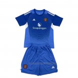 Camiseta Manchester United Portero Nino 25/26 Azul