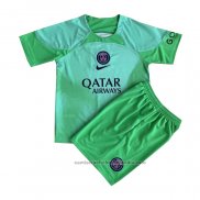 Camiseta Paris Saint-Germain Portero Nino 22/23 Verde