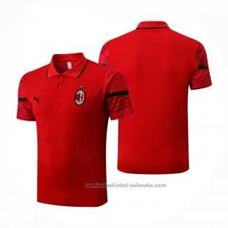 Camiseta Polo del AC Milan 22/23 Rojo