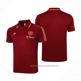 Camiseta Polo del Manchester United 23/24 Rojo