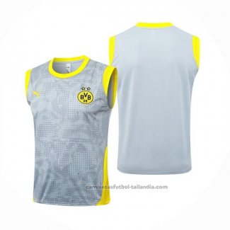 Camiseta de Entrenamiento Borussia Dortmund Sin Mangas 25/26 Gris