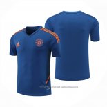 Camiseta de Entrenamiento Manchester United 2022/23 Azul