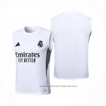 Camiseta de Entrenamiento Real Madrid Sin Mangas 25/26 Blanco