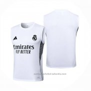 Camiseta de Entrenamiento Real Madrid Sin Mangas 25/26 Blanco