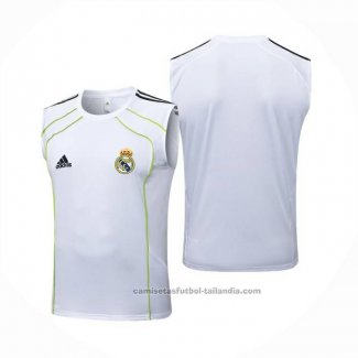 Camiseta de Entrenamiento Real Madrid Sin Mangas 25/26 Blanco Verde