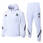 Chandal con Capucha del Real Madrid 25/26 Blanco