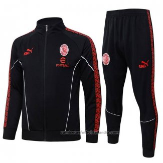 Chandal de Chaqueta del AC Milan Nino 25/26 Negro