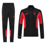 Chandal de Chaqueta del AC Milan Nino 25/26 Negro