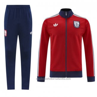 Chandal de Chaqueta del Arsenal 24/25 Rojo Negro