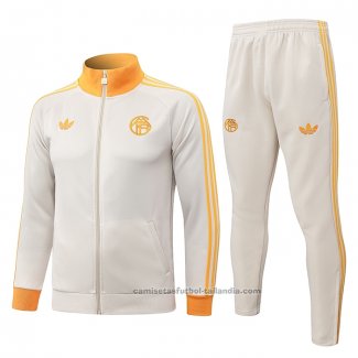 Chandal de Chaqueta del Bayern Munich Nino 26/27 Crema Naranja