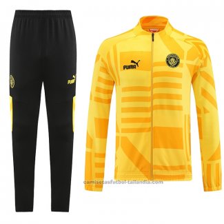 Chandal de Chaqueta del Manchester City 22/23 Naranja