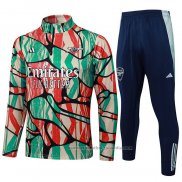 Chandal de Sudadera del Arsenal Nino 24/25 Rojo Verde
