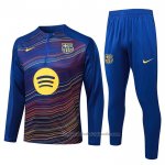 Chandal de Sudadera del Barcelona 25/26 Azul Amarillo