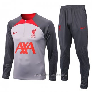 Chandal de Sudadera del Liverpool 22/23 Gris