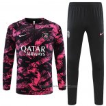 Chandal de Sudadera del Paris Saint-Germain 22/23 Negro y Rosa