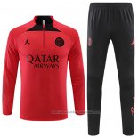 Chandal de Sudadera del Paris Saint-Germain Jordan 22/23 Rojo