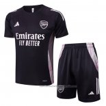 Chandal del Arsenal Manga Corta 24/25 Gris Oscuro - Pantalon Corto