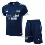 Chandal del Arsenal Manga Corta 25/26 Azul Gris - Pantalon Corto