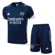 Chandal del Arsenal Manga Corta 25/26 Azul Gris - Pantalon Corto