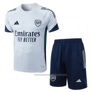 Chandal del Arsenal Manga Corta 25/26 Gris - Pantalon Corto