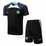 Chandal del Inter Milan Manga Corta 22/23 Negro - Pantalon Corto