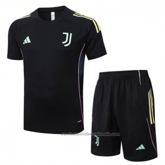 Chandal del Juventus Manga Corta 25/26 Negro - Pantalon Corto