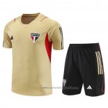 Chandal del Sao Paulo Manga Corta 23/24 Amarillo - Pantalon Corto