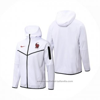 Chaqueta con Capucha del Francia 22/23 Blanco