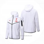 Chaqueta con Capucha del Liverpool 22/23 Blanco