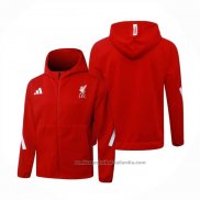 Chaqueta con Capucha del Liverpool 25/26 Rojo