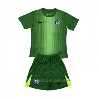 Camiseta Chelsea Portero Nino 25/26 Verde