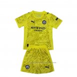 Camiseta Manchester City Portero Nino 25/26 Amarillo