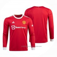 Camiseta Manchester United 1ª Manga Larga 21/22
