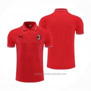 Camiseta Polo del AC Milan 22/23 Rojo