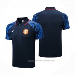 Camiseta Polo del Paises Bajos 22/23 Azul